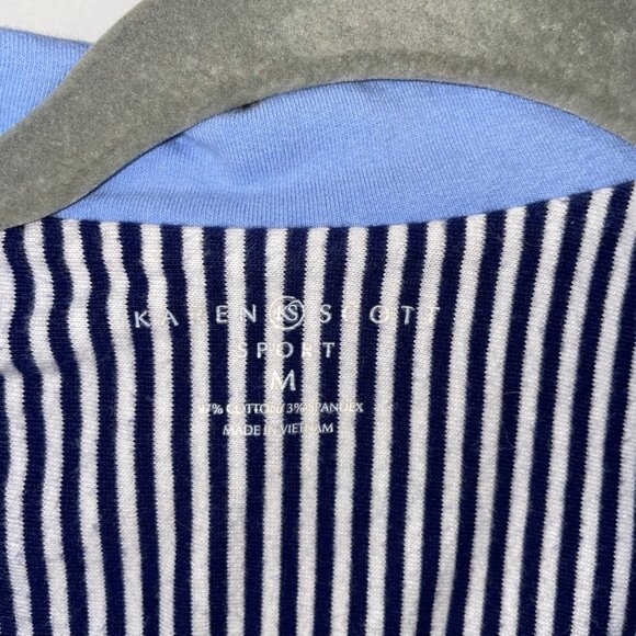 Karen Scott Sport Blue Cotton/Spandex Womens Jacket Medium - Picture 3 of 6